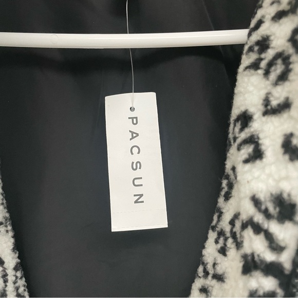 NWT Pacsun L.A. Hearts Leopard Jacket Women XS/S White/Black - Picture 7 of 12